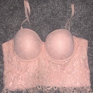 Country style corset crop top